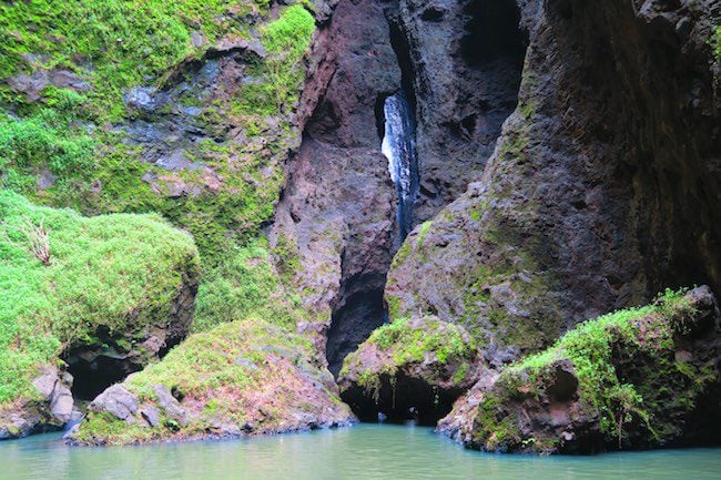 Vaipo Waterfall pool Nuku Hiva Marquesas Islands French Polynesia