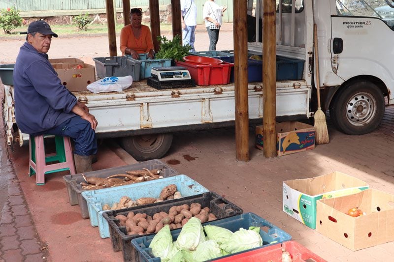 Vegetable stand Hanga Roa - Easter Island