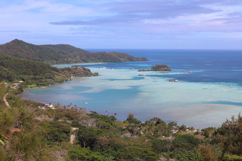 View of Mangareva from lookout point - Gamber Islands French Polynesia
