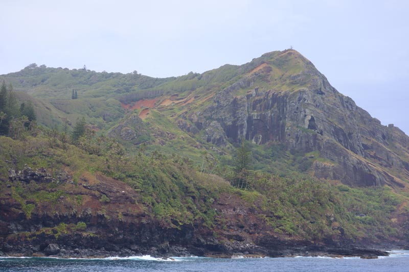 View of Pitcairn Island from boat