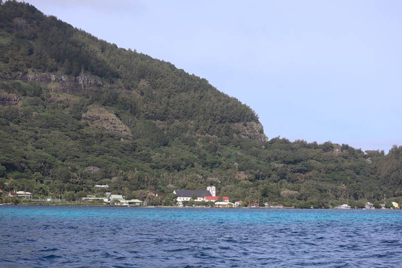 View of Rikitea - Mangareva Gambier Islands French Polynesia