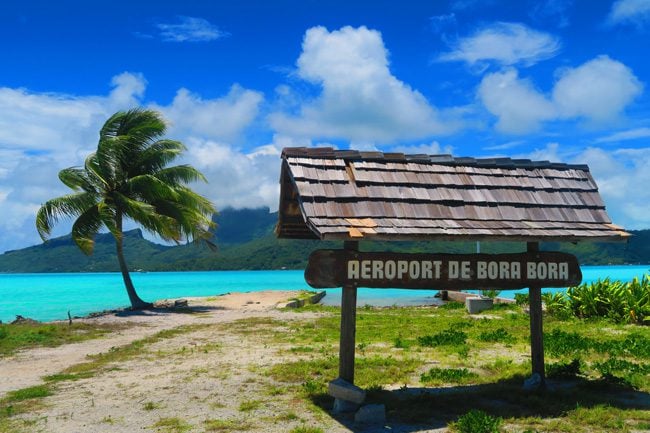 bora bora airport french polynesia