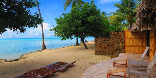 le tahaa luxury resort french polynesia - private vila beach
