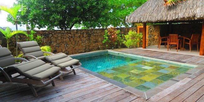 le tahaa luxury resort french polynesia - private vila pool