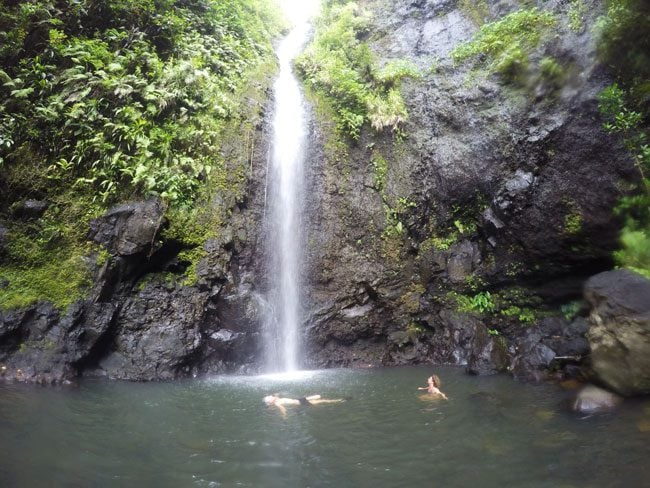 les trois cascades three waterfalls Raiatea Island French Polynesia