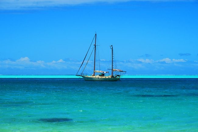 matira beach bora bora french polynesia yacht