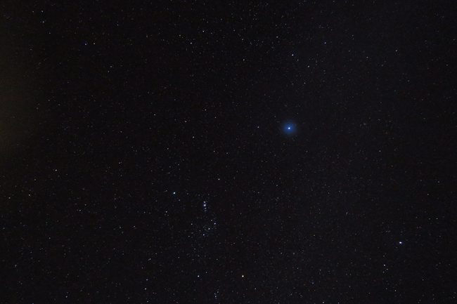 sirius star seen from tahaa french polynesia