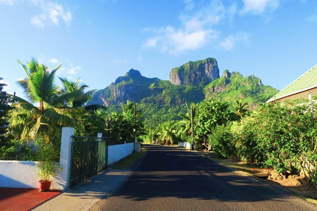 village in bora bora french polynesia