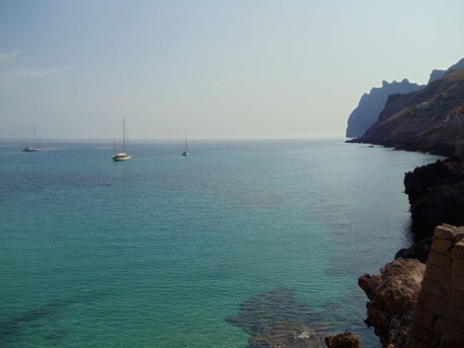 Cala san Vincente Mallorca view