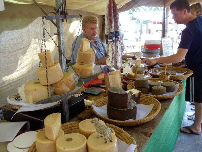 Sineu Market Mallorca cheese