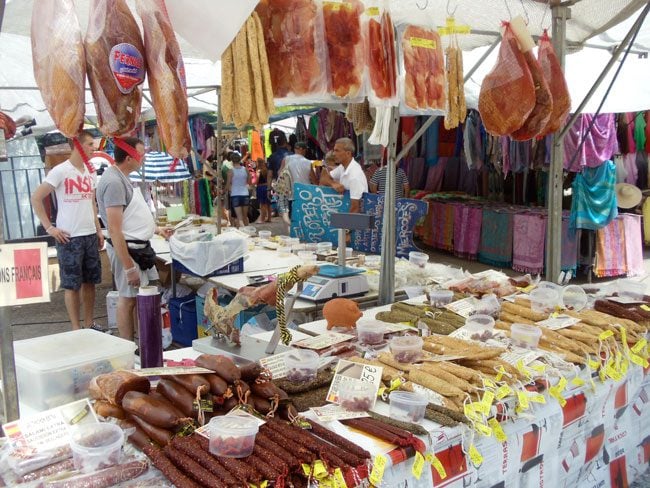 Sineu Market Mallorca meat