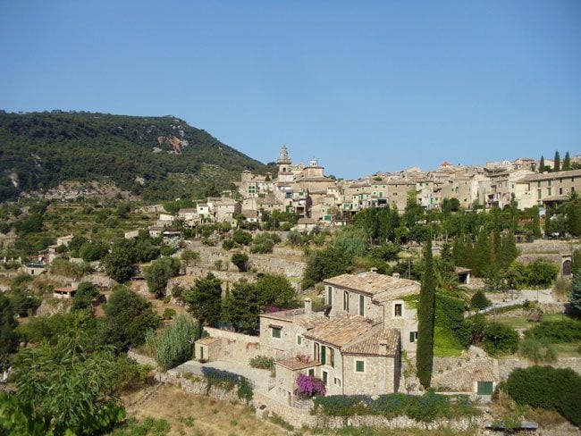 The hillside village of Valldemossa