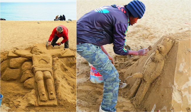 Barcelona Cool Sand Statues