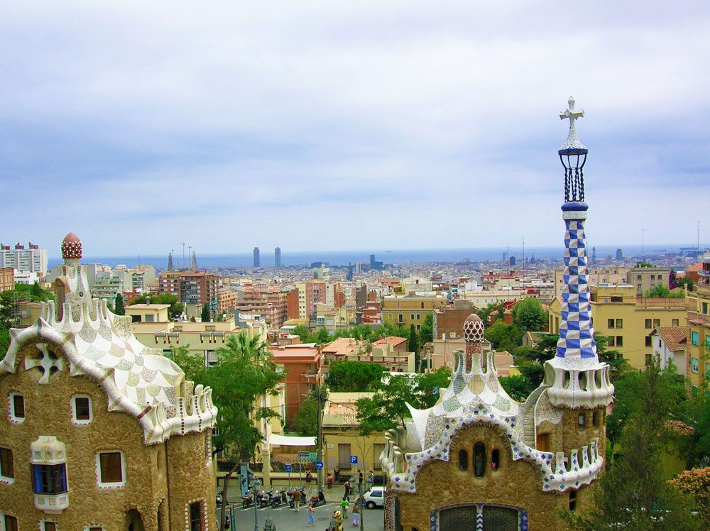 Barcelona Panoramic View Park Guell