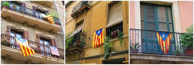 Catalan-Flags-in-Barcelona