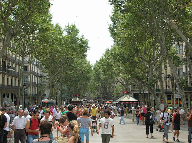 La Rambla Barcelona Summer Photo