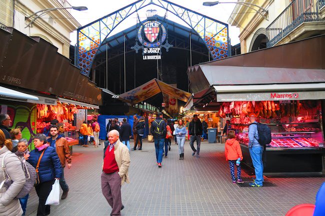 Mercat de la Boqueria Barcelona Entrance