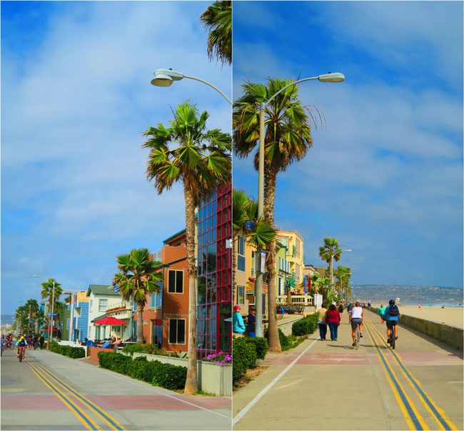 Mission beach promenade