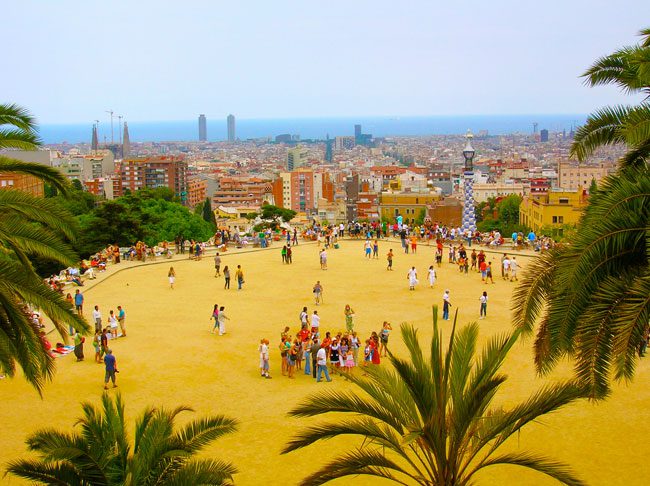 Park-Guell-Barcelona-Overlook-to-City