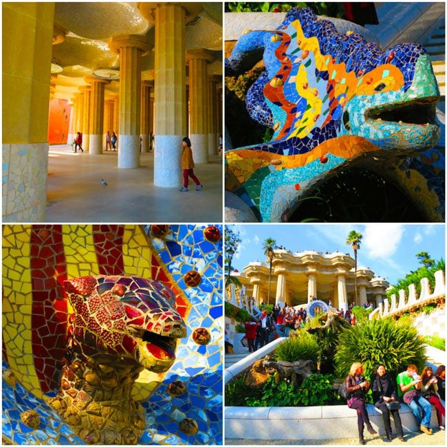 Park-Guell-Dragon-and-Pillars