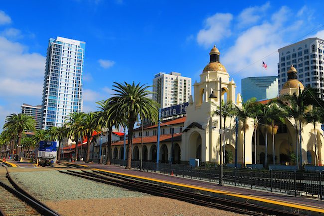 Santa Fe Railroad San Diego Station 