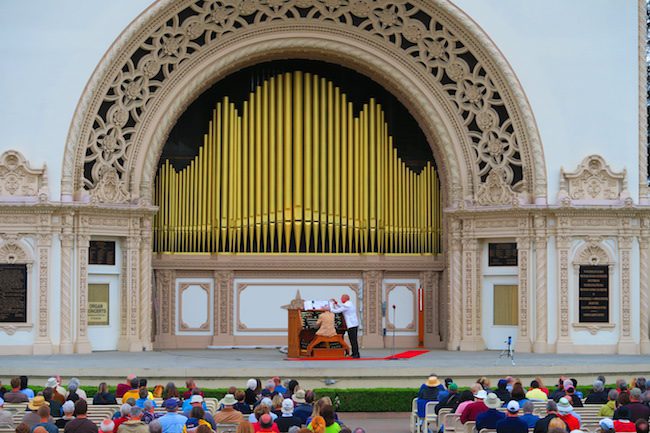 Spreckels Órgão Pavilhão do Balboa park (Parque San Diego