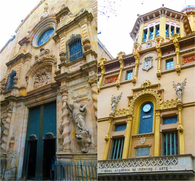 Teatre Poliorama and Esglesia de Betlem Barcelona