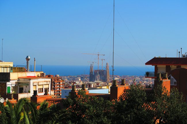 View-of-Sagrada-Familia-from-Park-Guell