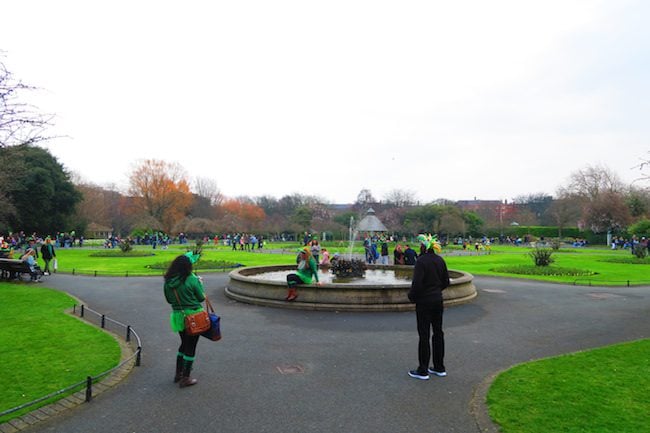 Dublin St Stephens Green St Patricks Day2