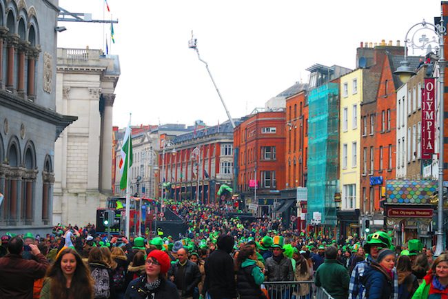 Dublin city center after st patricks days parade2