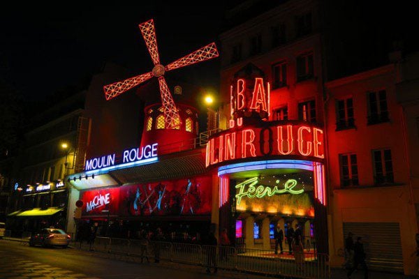 Moulin Rouge Paris famous red windmill