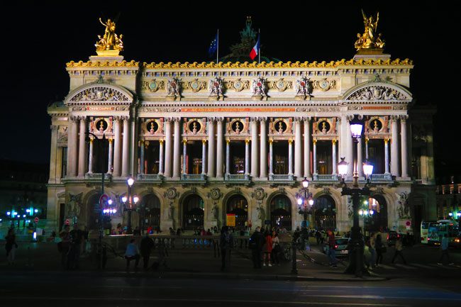 Opera Garnier Paris at night