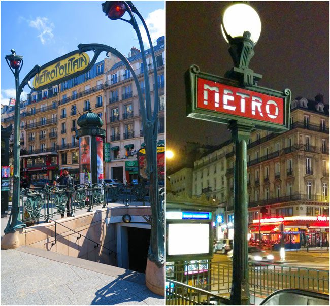 Paris Metro Signs