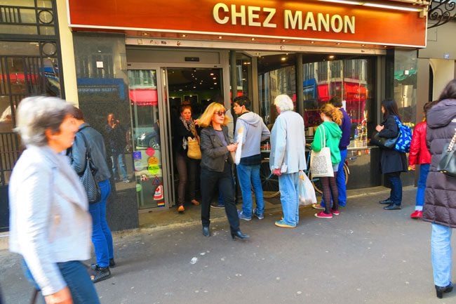 Paris busy bakery in the marais