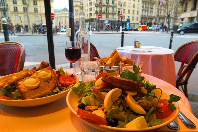 lunch in paris france - traditional lunch in france