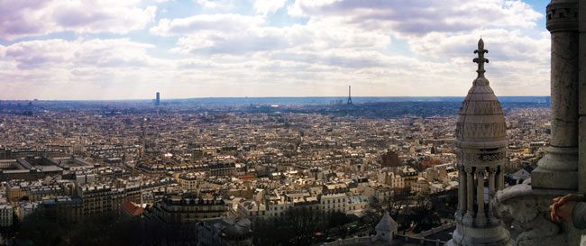 3 Months in Paris: panorama from sacre coeur