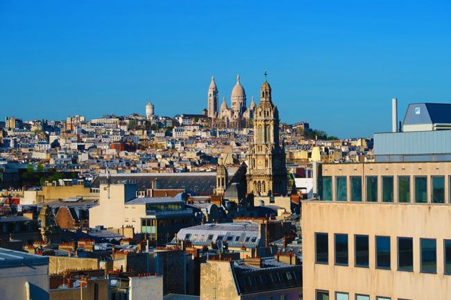 Paris panoramic view of Montmarte