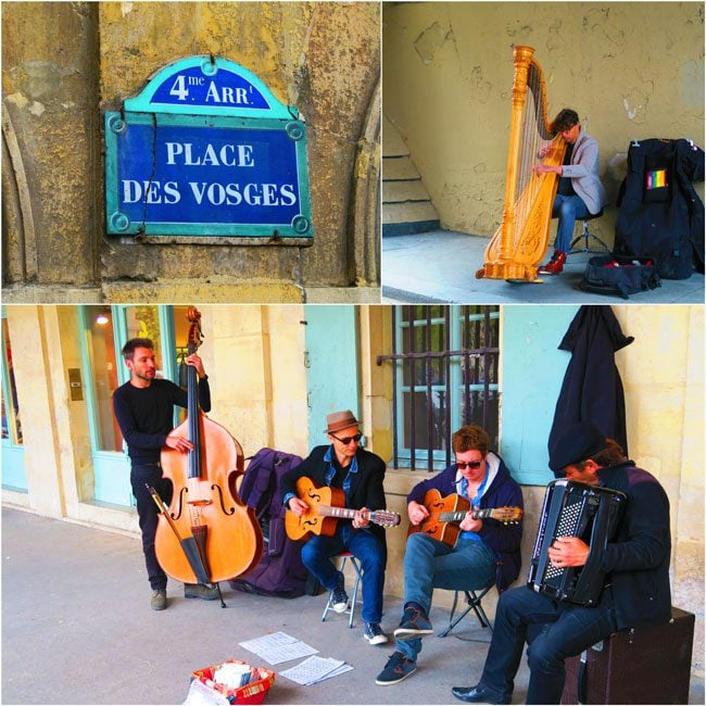 Place de Vosges Live street music Paris