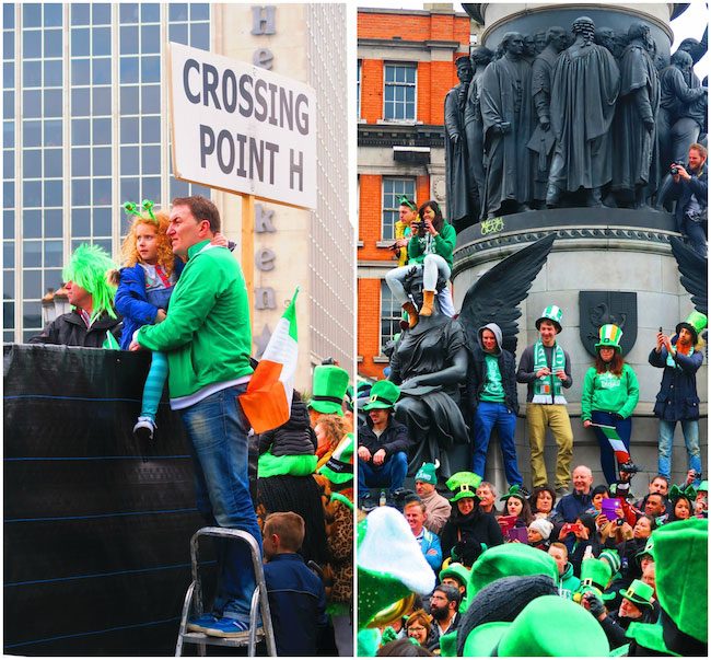 St Patricks Day Parade crowded streets