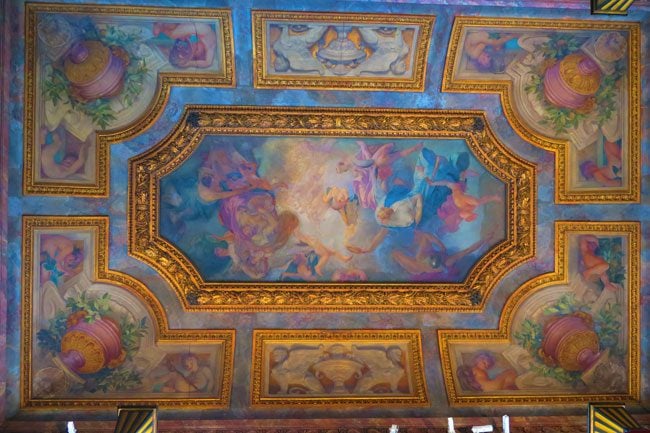 Ceiling of the Music Room at Musee Jacquemart Andre Paris museum