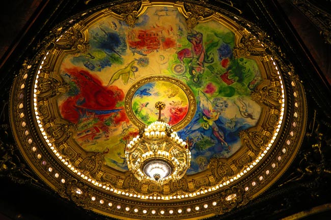 Chagall's painting in Grand Palais Opera Paris