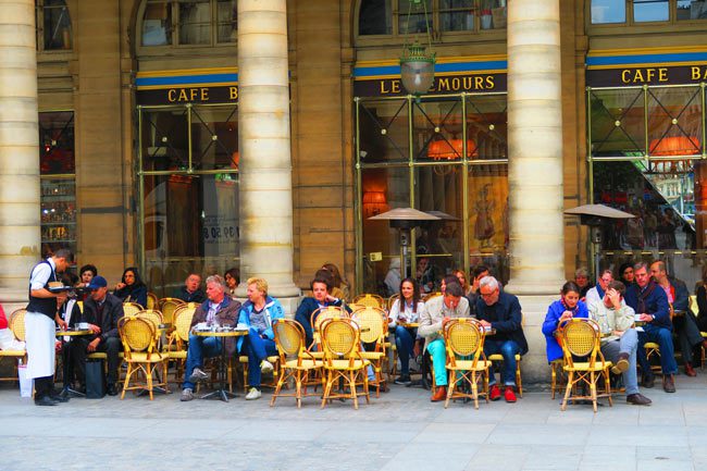 Classic Paris Cafe near Louvre Cafe Le Nemours