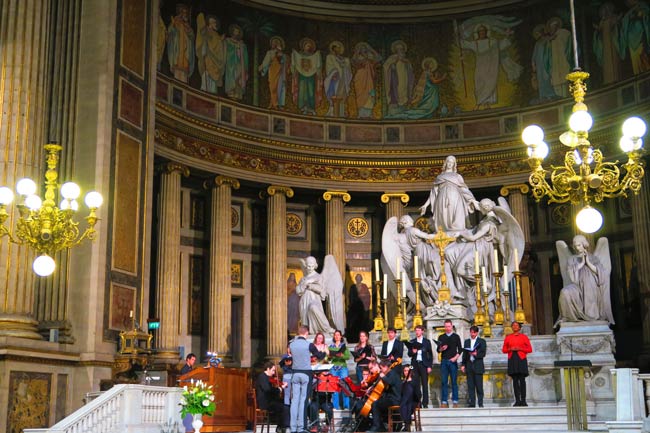 Classical music concert at La Madeleine in Paris