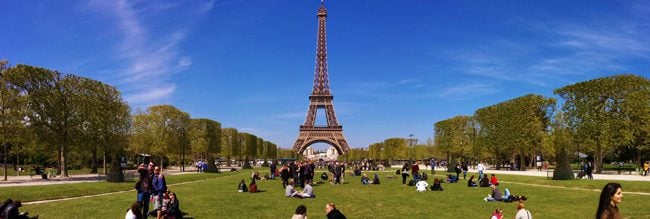 Eiffel Tower Paris seventh district arrondissement
