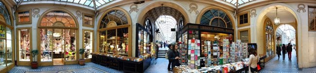 Galerie Vivienne Paris passages panoramic photo