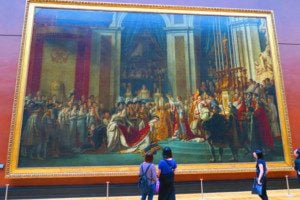 Louvre museum paris massive painting