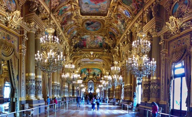 Visiting Palais Garnier Grand Foyer panoramic view