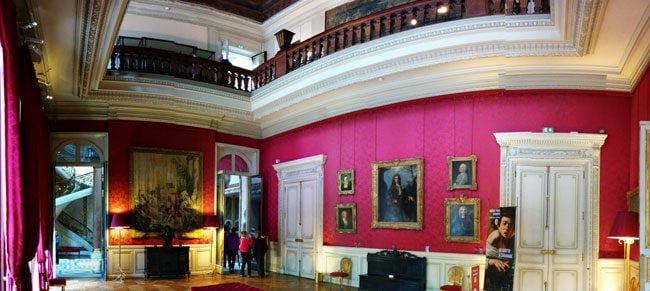 Panoramic view of The Music Room at Musee Jacquemart Andre Paris museum