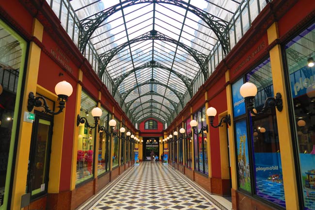 Passage des Princes Paris - rainy day in paris