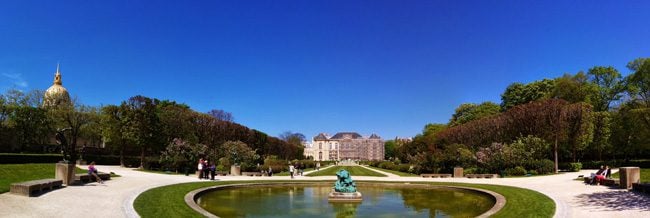 Rodin Paris Mudeum gardens and fountain